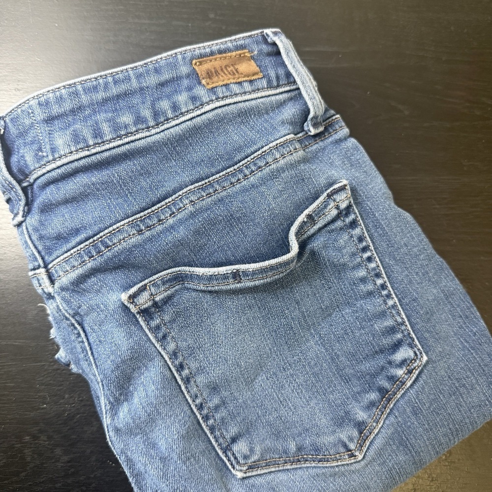 Paige Womens 27‎ 27x24 Denim Hoxton Slim Crop Croatia Chopped Fray Hem Jeans